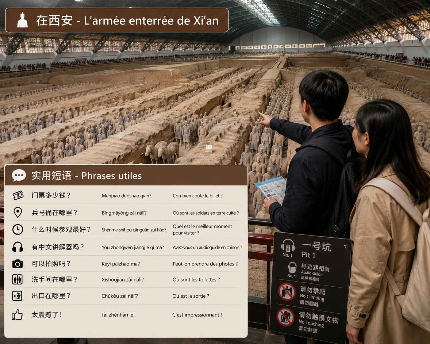 Vestige de la Chine ancienne - l'armée enterrée à Xi'an