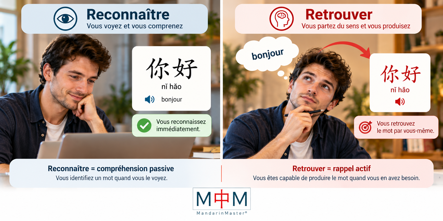 Reconnaître et retrouver : 2 exercices complémentaires
